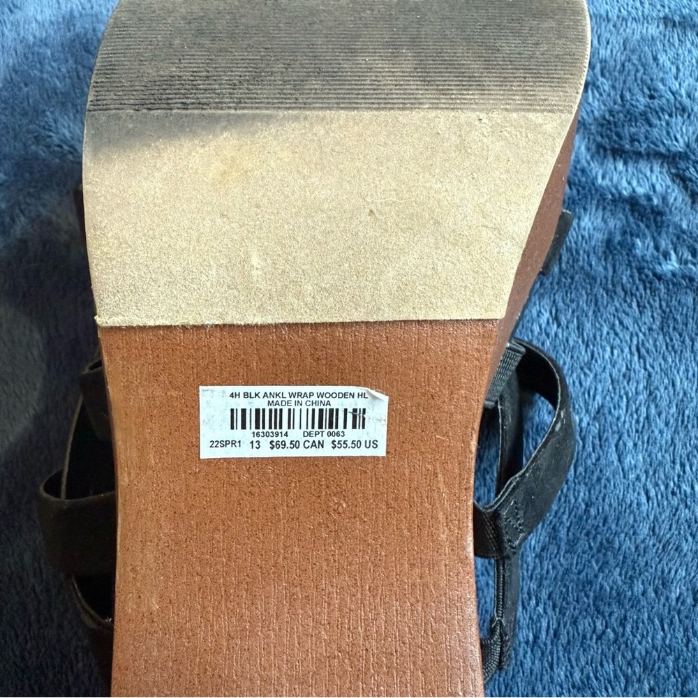 Black and Brown Platform Shoes with Sturdy Sole - Picture 8 of 8